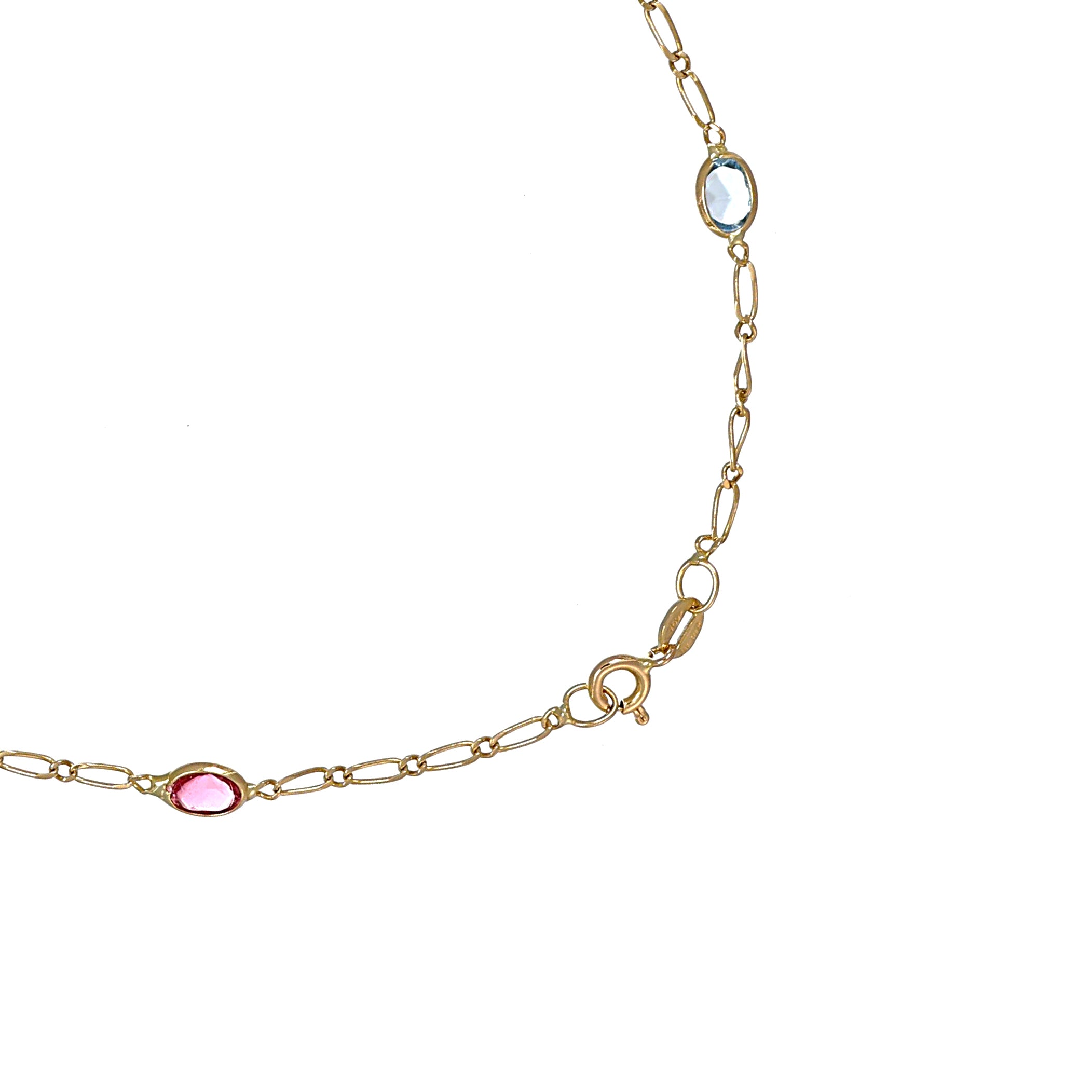 Collana in Oro Giallo 18 carati - zirconi