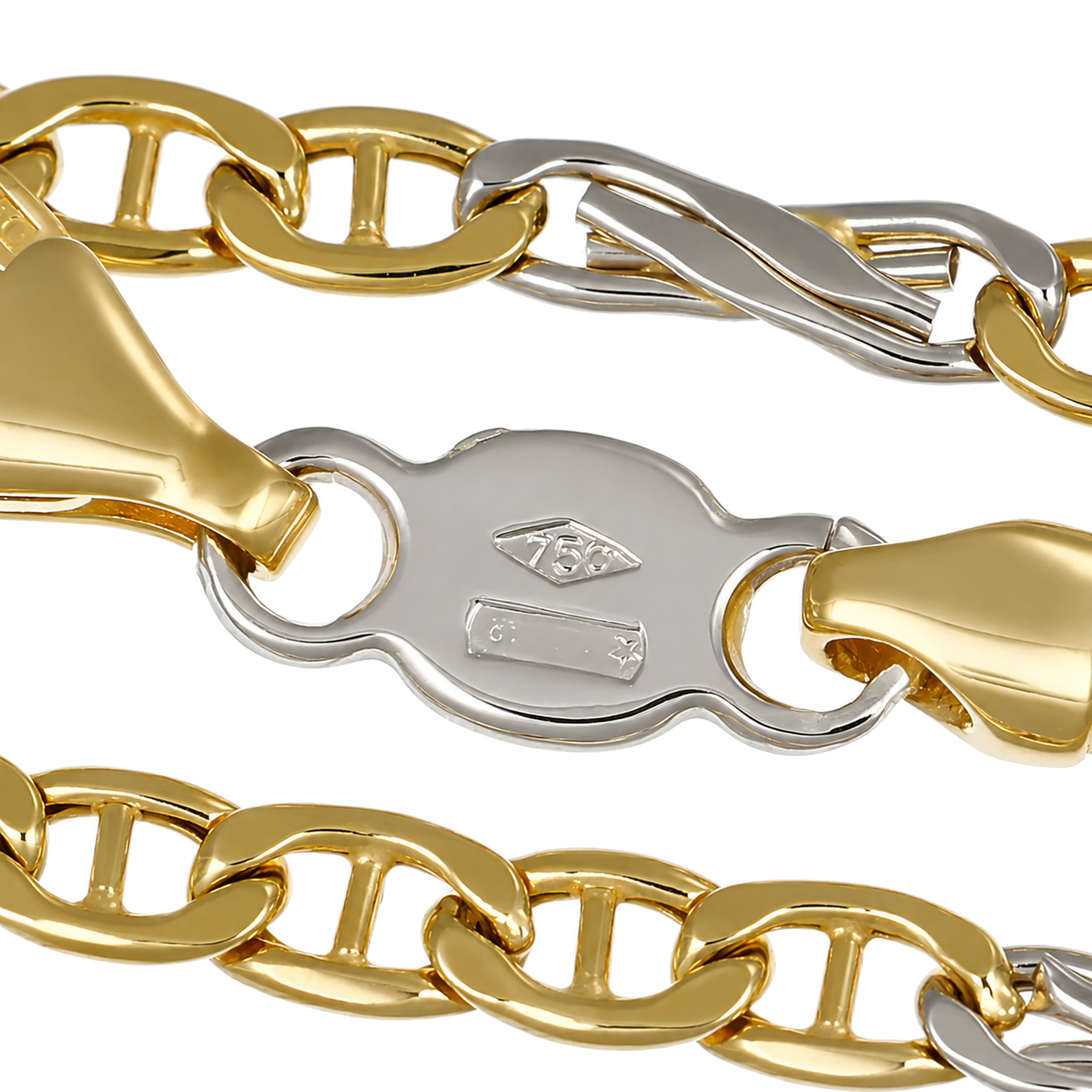 Bracciale - 18 carati Oro giallo, Oro bianco - Handmade - Made in Italy