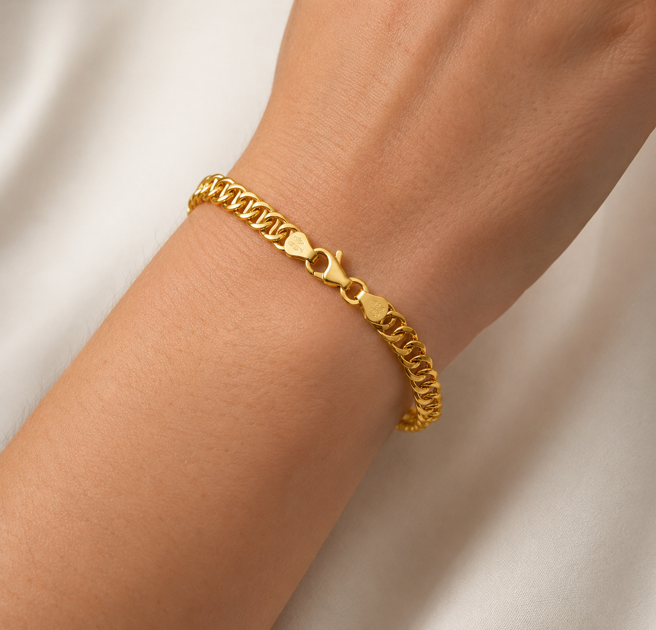 Bracciale - 18 carati Oro giallo - Made in Italy - Handmade