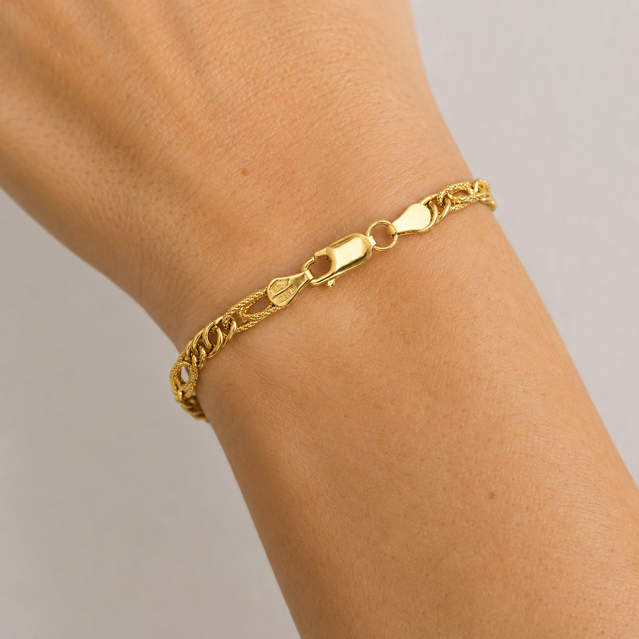Bracciale - 18 carati Oro giallo - Made in Italy - Handmade