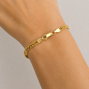 Bracciale - 18 carati Oro giallo - Made in Italy - Handmade