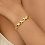 Bracciale - 18 carati Oro giallo - Made in Italy - Handmade