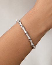 Bracciale - 18 carati Oro bianco - Made in Italy - Handmade