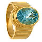 Anello - 18 carati Oro giallo - 5.00ct. tw. Topazio