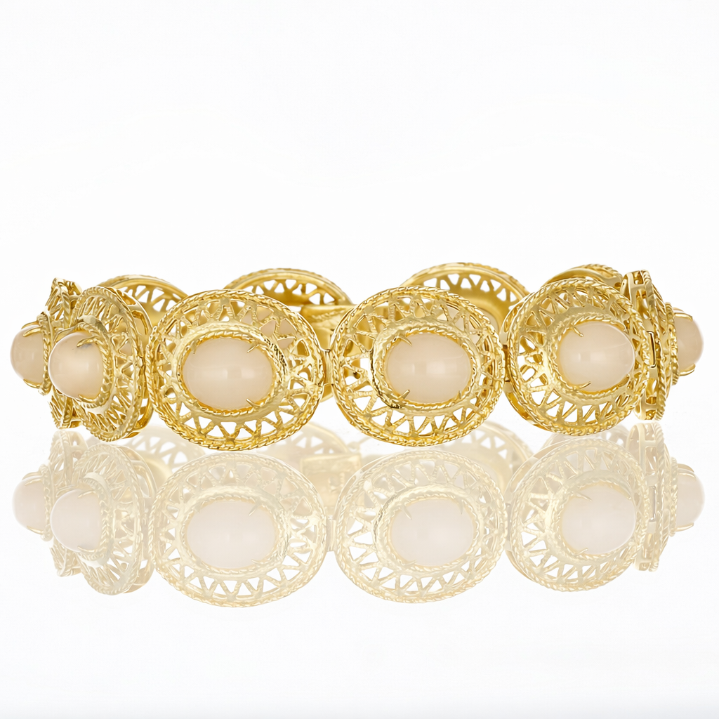 Bracciale - 18 carati Oro giallo - 18.10ct. tw. - Agata bianca 18.10 ct