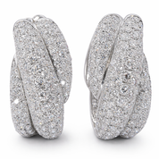 Orecchini - 18 carati Oro bianco - 4.80ct. tw. Diamante (Naturale)