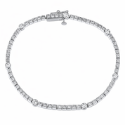 Bracciale - 18 carati Oro bianco - 1.21ct. tw. Diamante (Naturale)