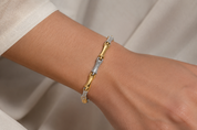 Bracciale - 18 carati Oro giallo, Oro bianco - Made in Italy - Handmade