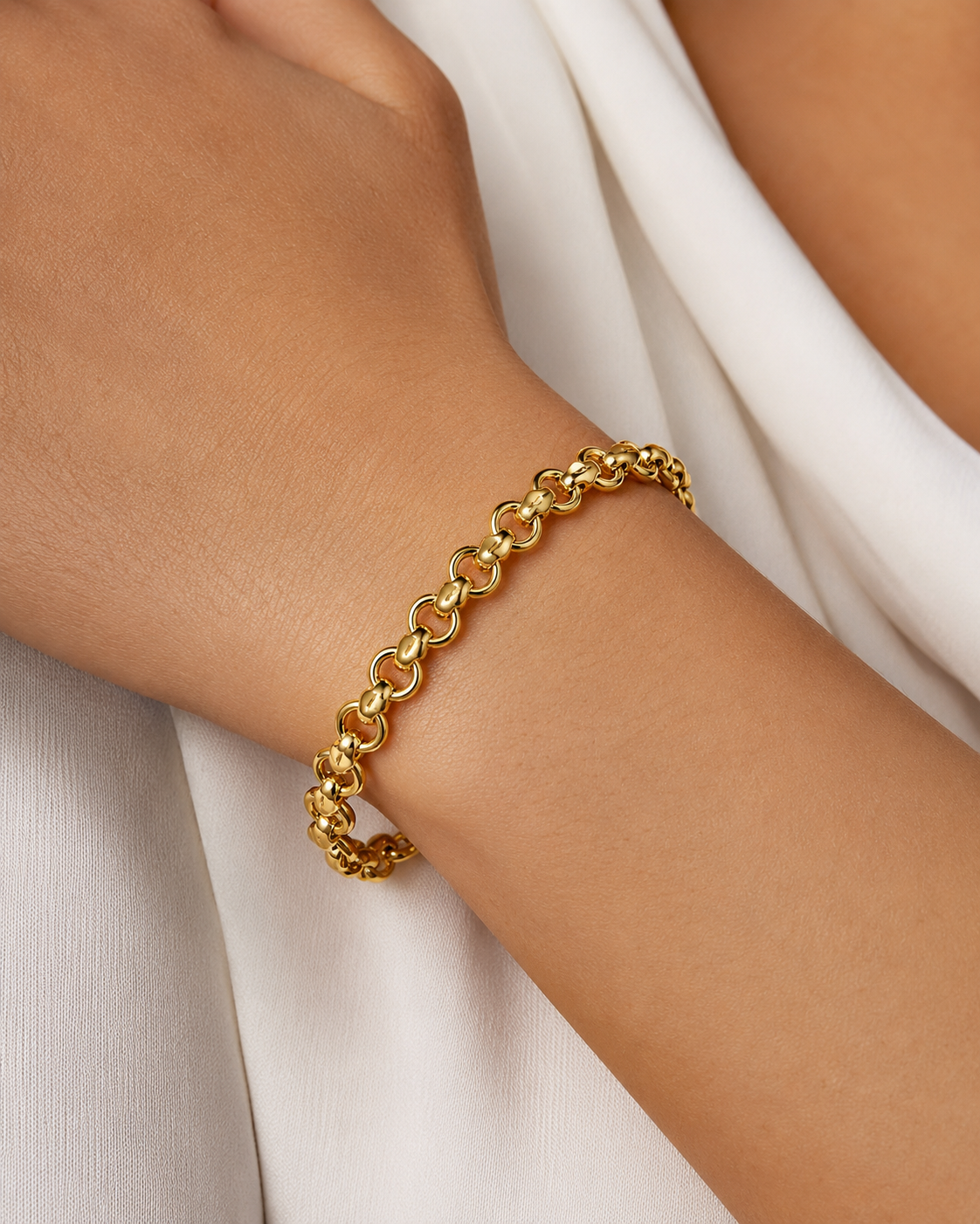 Bracciale - 18 carati Oro giallo, Oro bianco - Made in Italy - Handmade
