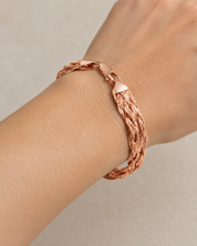 Bracciale - 14 carati Oro rosa - Made in Italy - Handmade