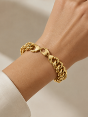 Bracciale - 18 carati Oro giallo - Made in Italy - Handmade