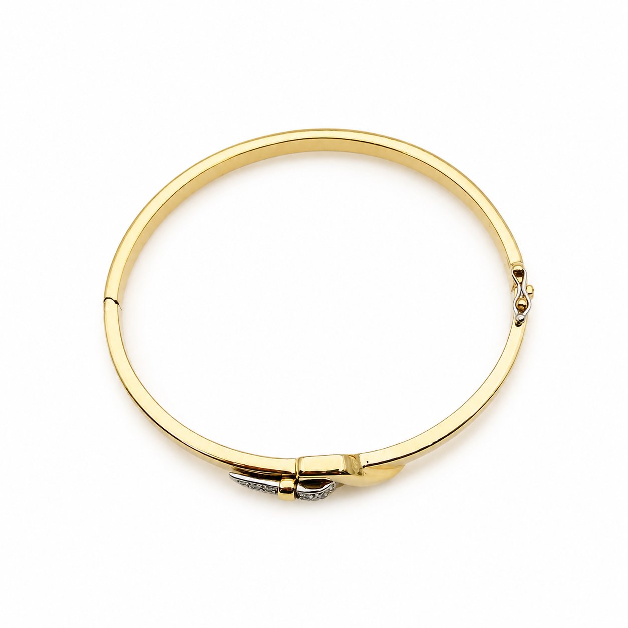 Bracciale - 18 carati Oro bianco, Oro giallo - 0.33ct. tw. Diamante (Naturale) - Made in Italy - Handmade