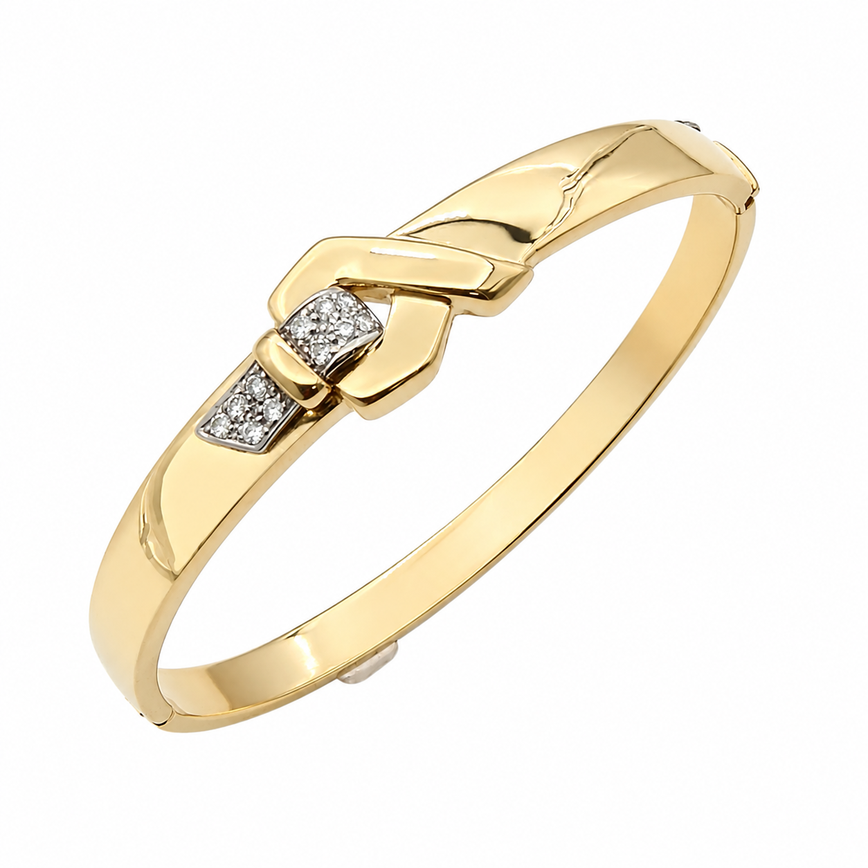 Bracciale - 18 carati Oro bianco, Oro giallo - 0.33ct. tw. Diamante (Naturale) - Made in Italy - Handmade