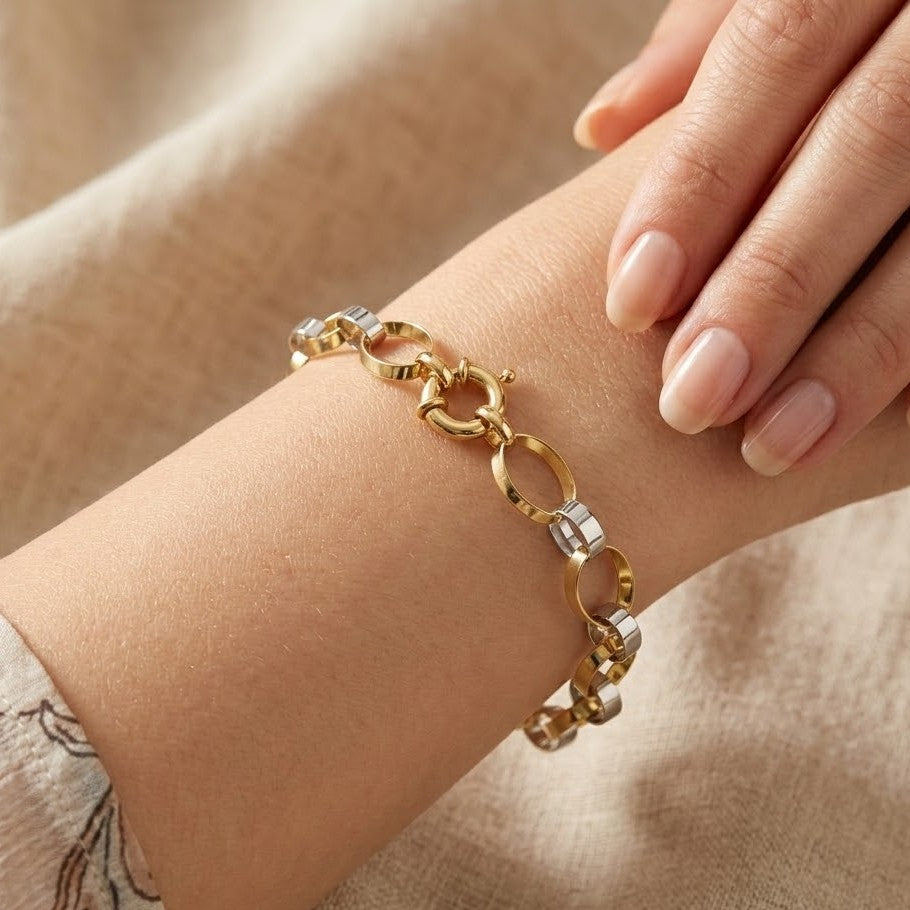 Bracciale - 18 carati Oro bianco, Oro giallo