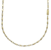 Collana - 18 carati Oro giallo, Oro bianco - 0.015ct. tw. Diamante (Naturale)