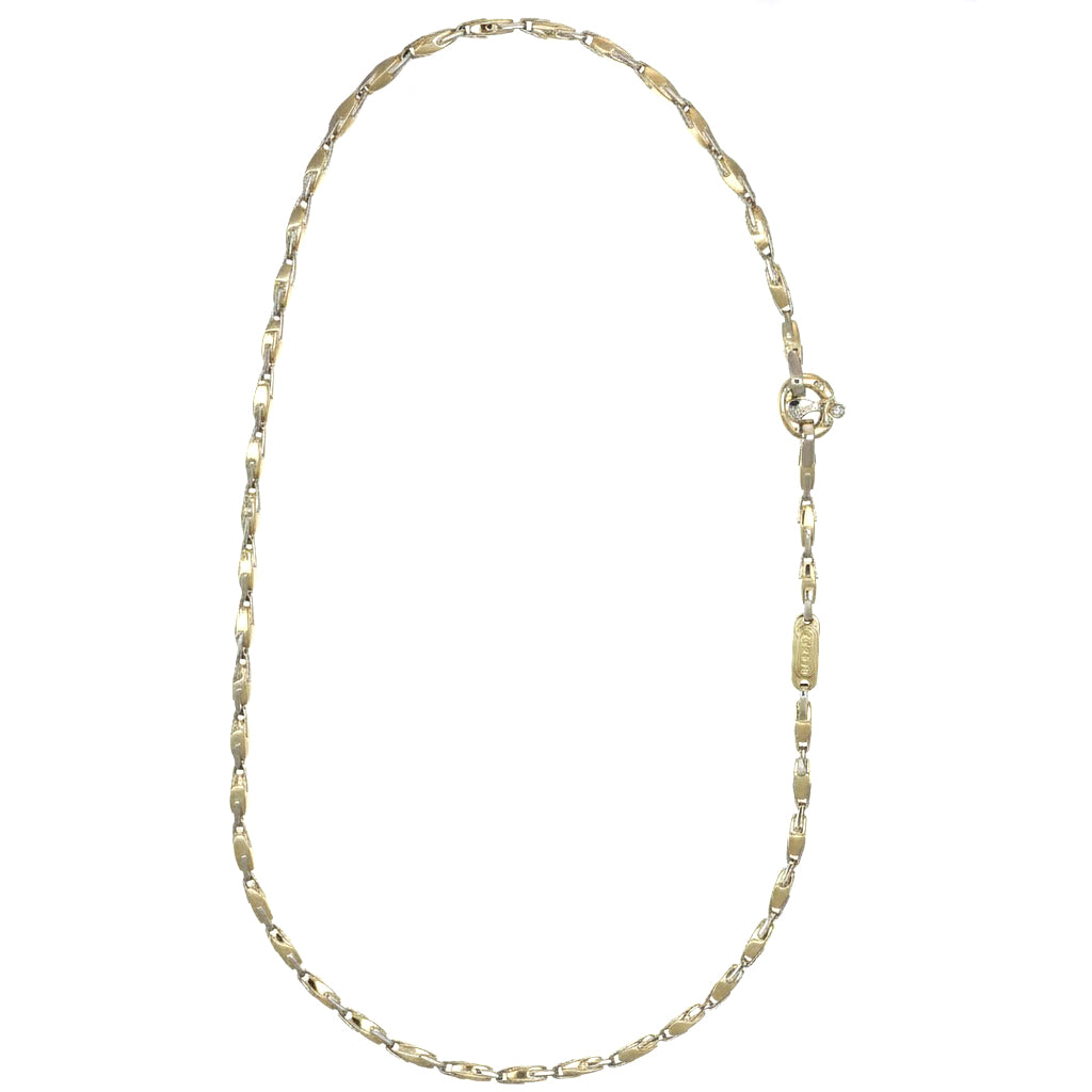 Collana - 18 carati Oro giallo, Oro bianco - 0.015ct. tw. Diamante (Naturale)