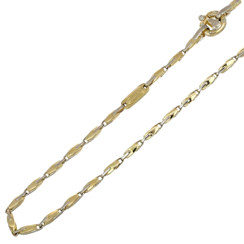 Collana - 18 carati Oro giallo, Oro bianco - 0.015ct. tw. Diamante (Naturale)
