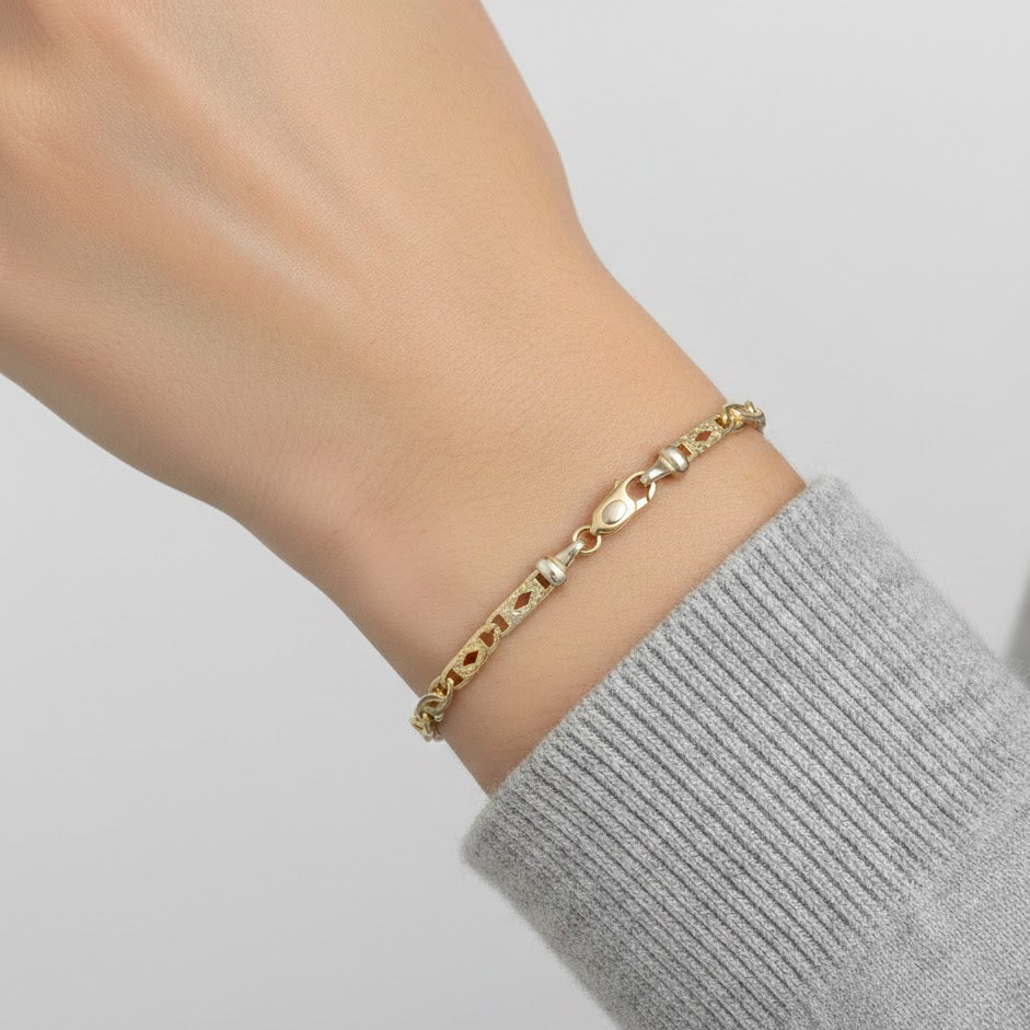 Bracciale - 18 carati Oro bianco, Oro giallo