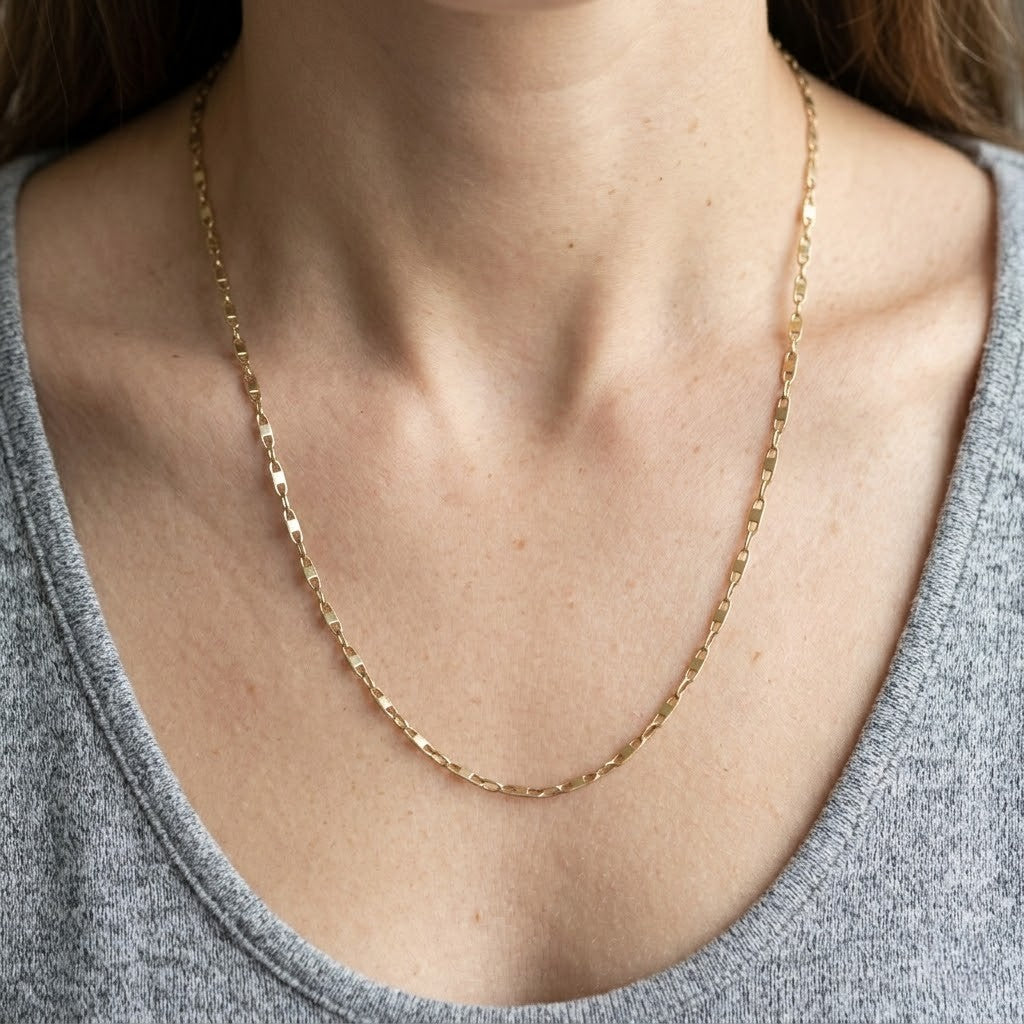 Collana da donna in oro giallo 18 carati