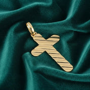 Ciondolo a croce - 18 carati Oro giallo