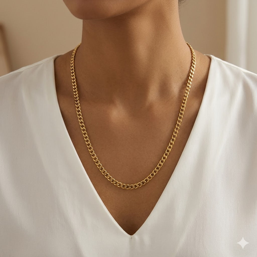Collana da donna in oro giallo 18 carati