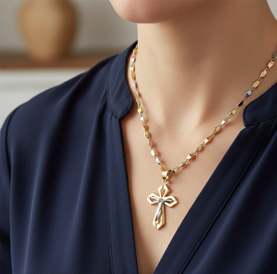 Collana - 18 carati Oro giallo, Oro bianco
