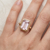 Anello - 18 carati Oro giallo - 3.70ct. tw. Quarzo