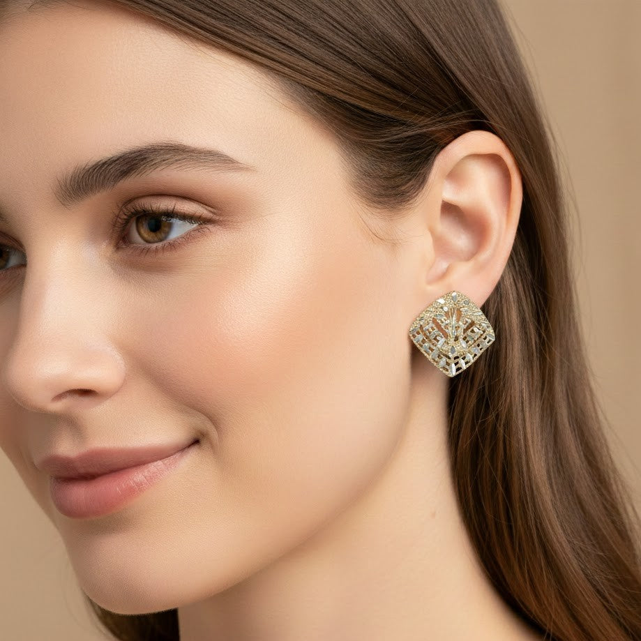 Orecchini - 18 carati Oro giallo, Oro bianco