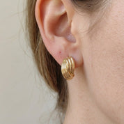 Orecchini - 18 carati Oro giallo - Made inItaly - Handmade