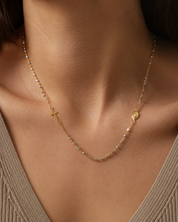 Collana - 18 carati Oro giallo, Oro bianco - Made in Italy - Handmade