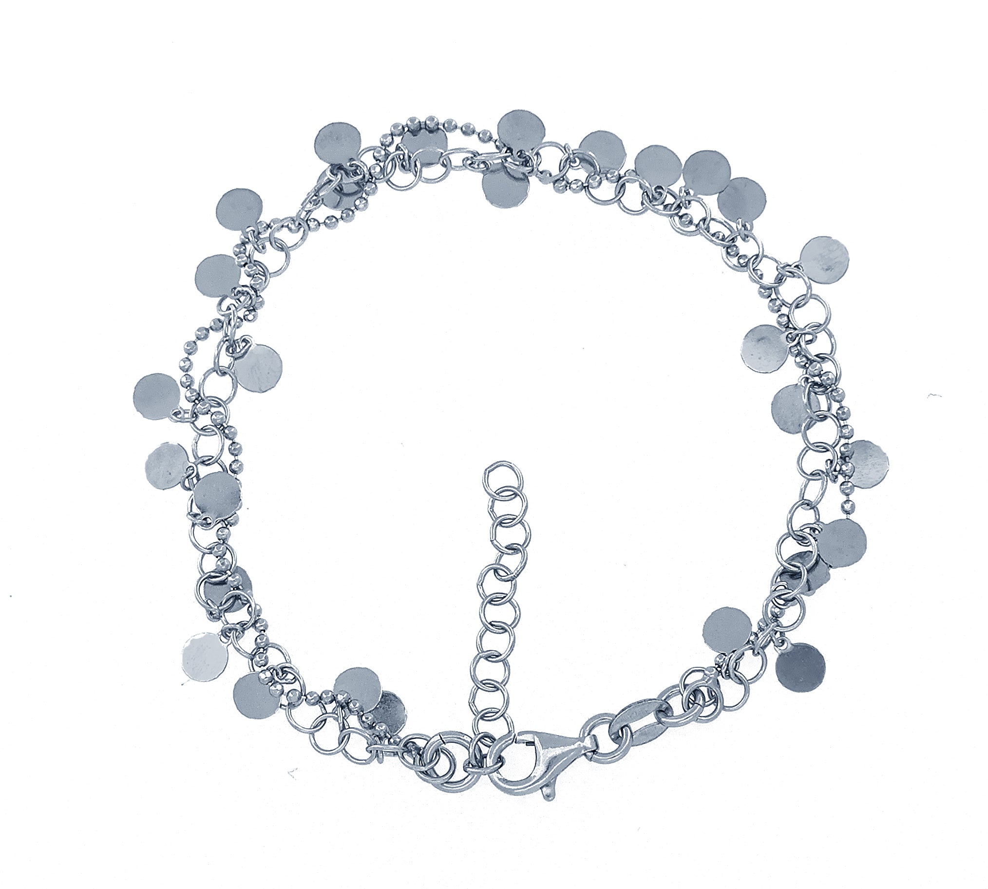 BRACCIALE IN ARGENTO 925 CON SFERE DIAMANTATE 6MM - Foto 11