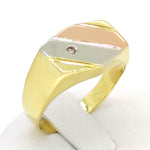 18 carati Oro bianco, Oro giallo, Oro rosa - Anello - 0.02 ct Diamante